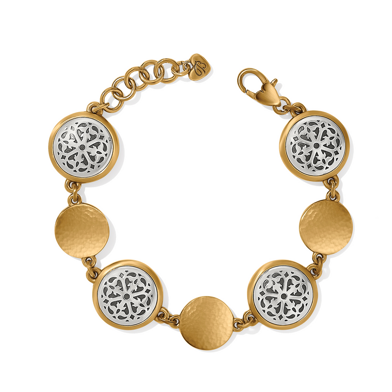 Ferrara Two Tone Luce Link Bracelet by Brighton-Lemons and Limes Boutique