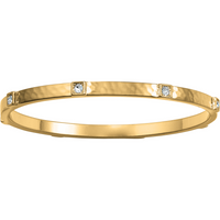 Meridian Zenith Station Bangle in Gold by Brighton-Lemons and Limes Boutique