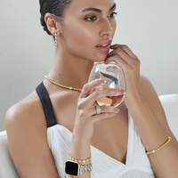 Meridian Petite Beads Station Necklace in Gold by Brighton-Lemons and Limes Boutique