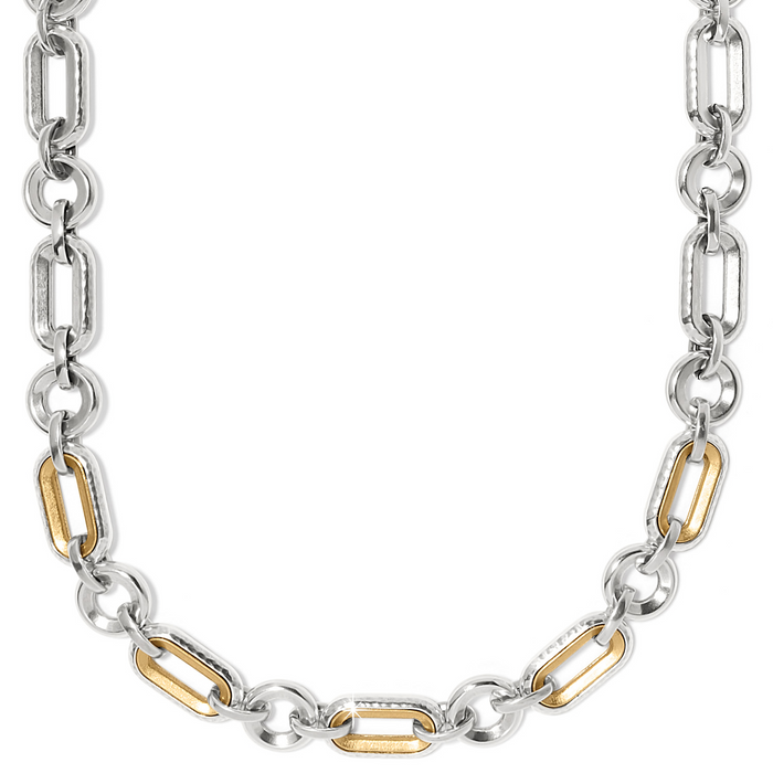 Medici Link Two Tone Necklace by Brighton-Lemons and Limes Boutique