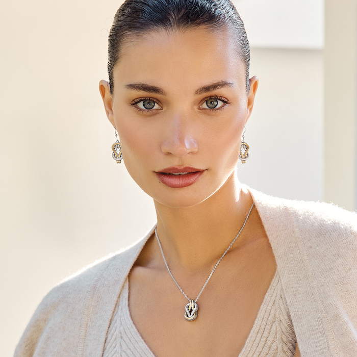 Interlok Harmony Two Tone Petite Necklace by Brighton-Lemons and Limes Boutique