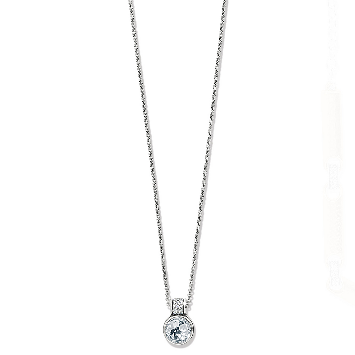 Meridian Aurora Petite Necklace in Silver by Brighton-Lemons and Limes Boutique