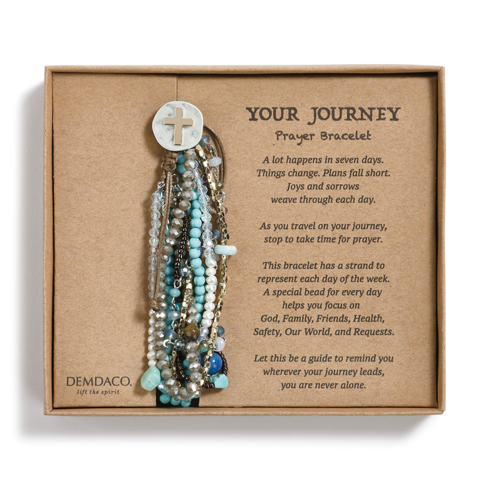 Turquoise Your Journey Prayer Bracelet-Lemons and Limes Boutique