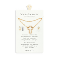 Faith Necklace Jewelry Set in Gold-Lemons and Limes Boutique