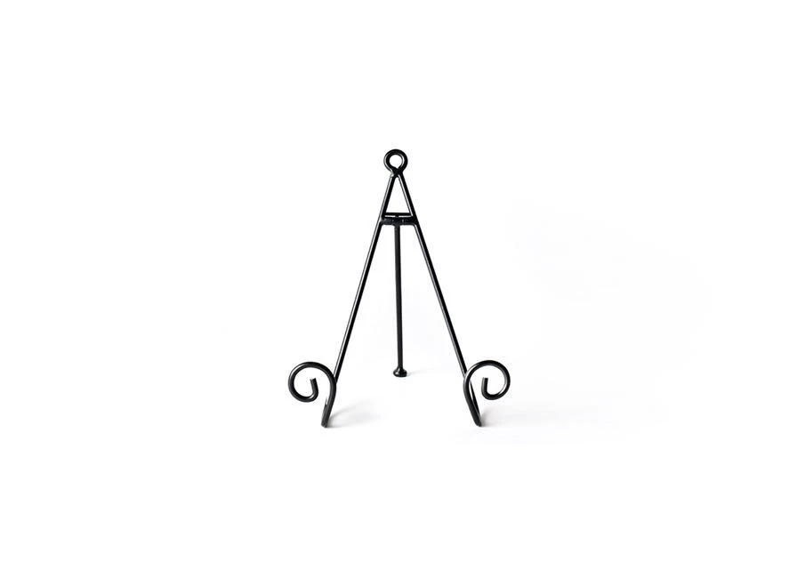 Medium Black Swirl Plate Stand-Lemons and Limes Boutique