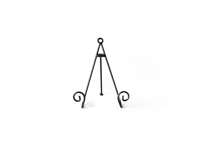 Medium Black Swirl Plate Stand-Lemons and Limes Boutique