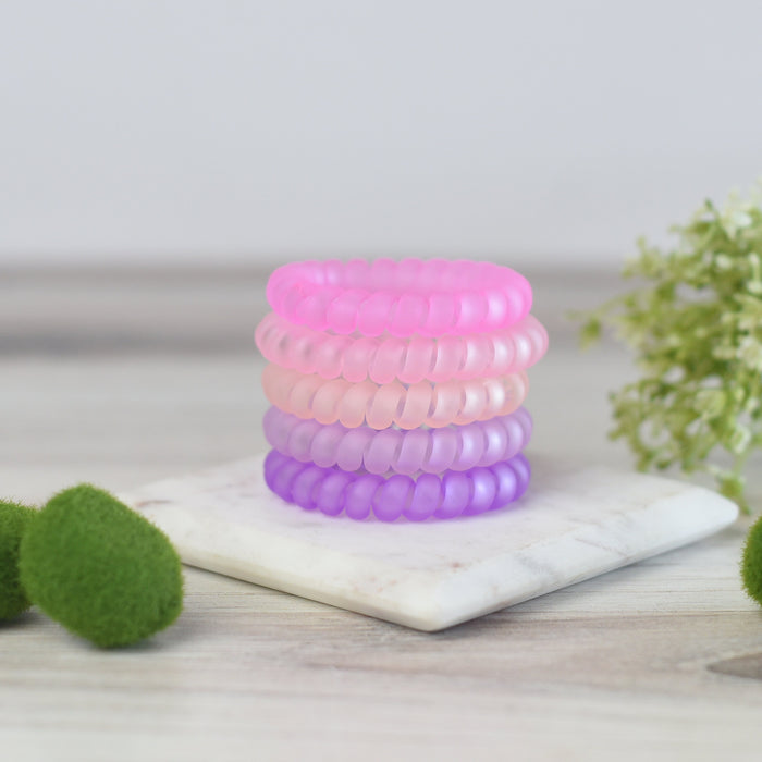 Large Lauren Lane Hair Coil Set in Flower Garden-Hair Accessories-Lemons and Limes Boutique