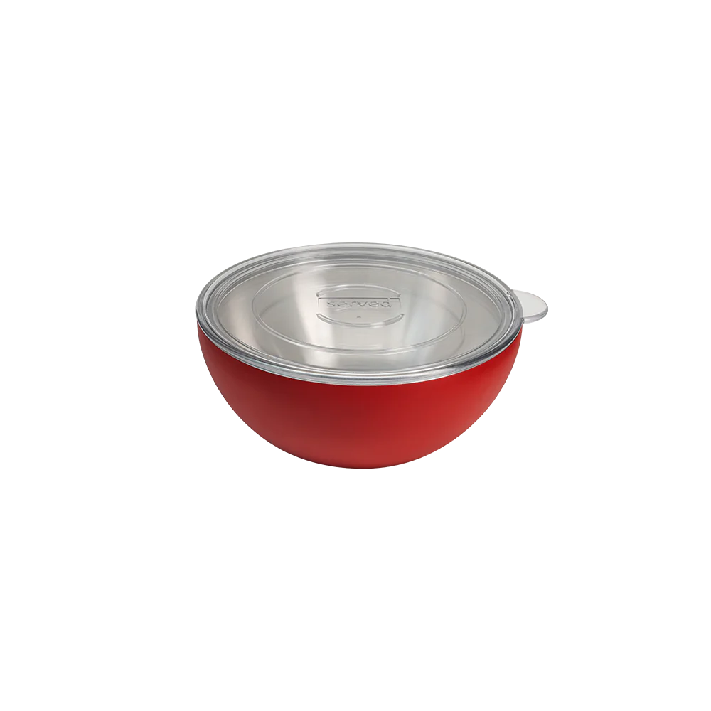 Vacuum-Insulated Small Serving Bowl (.625Q) in Strawberry by Served--Lemons and Limes Boutique