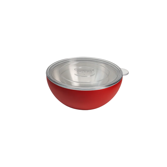 Vacuum-Insulated Small Serving Bowl (.625Q) in Strawberry by Served--Lemons and Limes Boutique