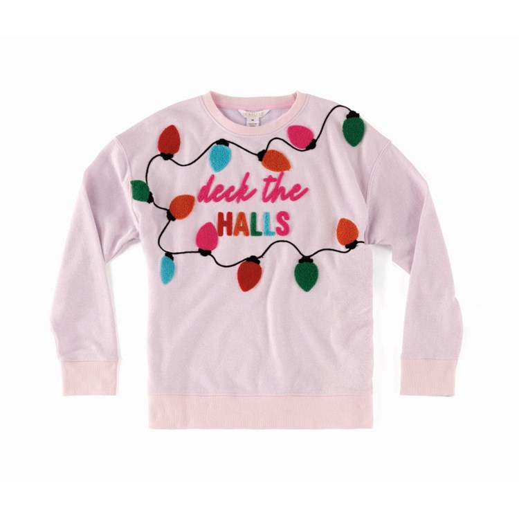 Deck the Halls Sweatshirt in Blush by Shiraleah-Lemons and Limes Boutique