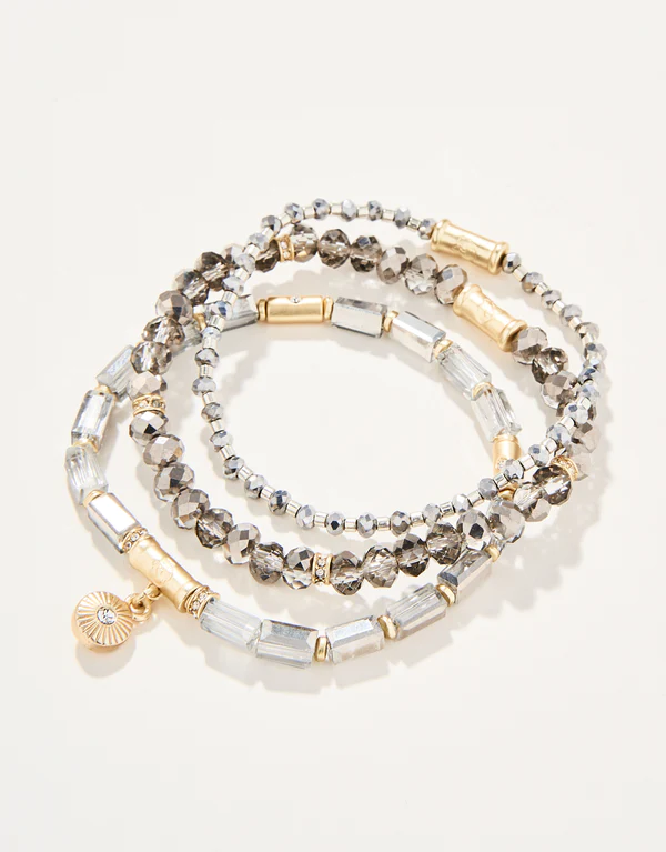 Sparkle Stretch Bracelet Set Silver-Lemons and Limes Boutique