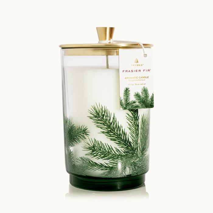 Frasier Fir Heritage Large Pine Needle Luminary by Thymes-Lemons and Limes Boutique