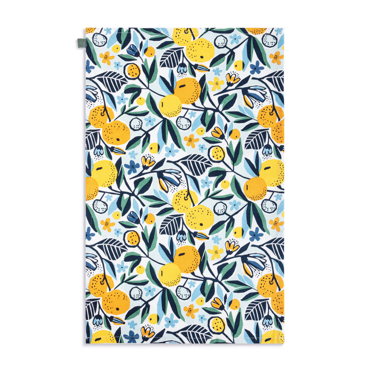 Citrus Blooms Cotton Twill Kitchen Towel-Lemons and Limes Boutique