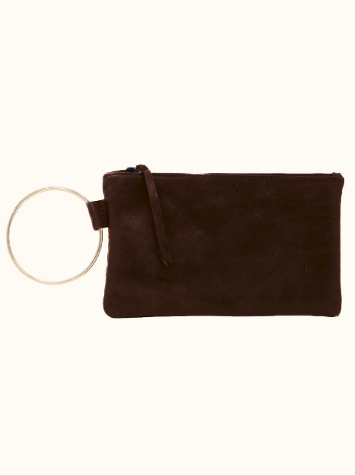 Fozi Wristlet in Chocolate Brown--Lemons and Limes Boutique