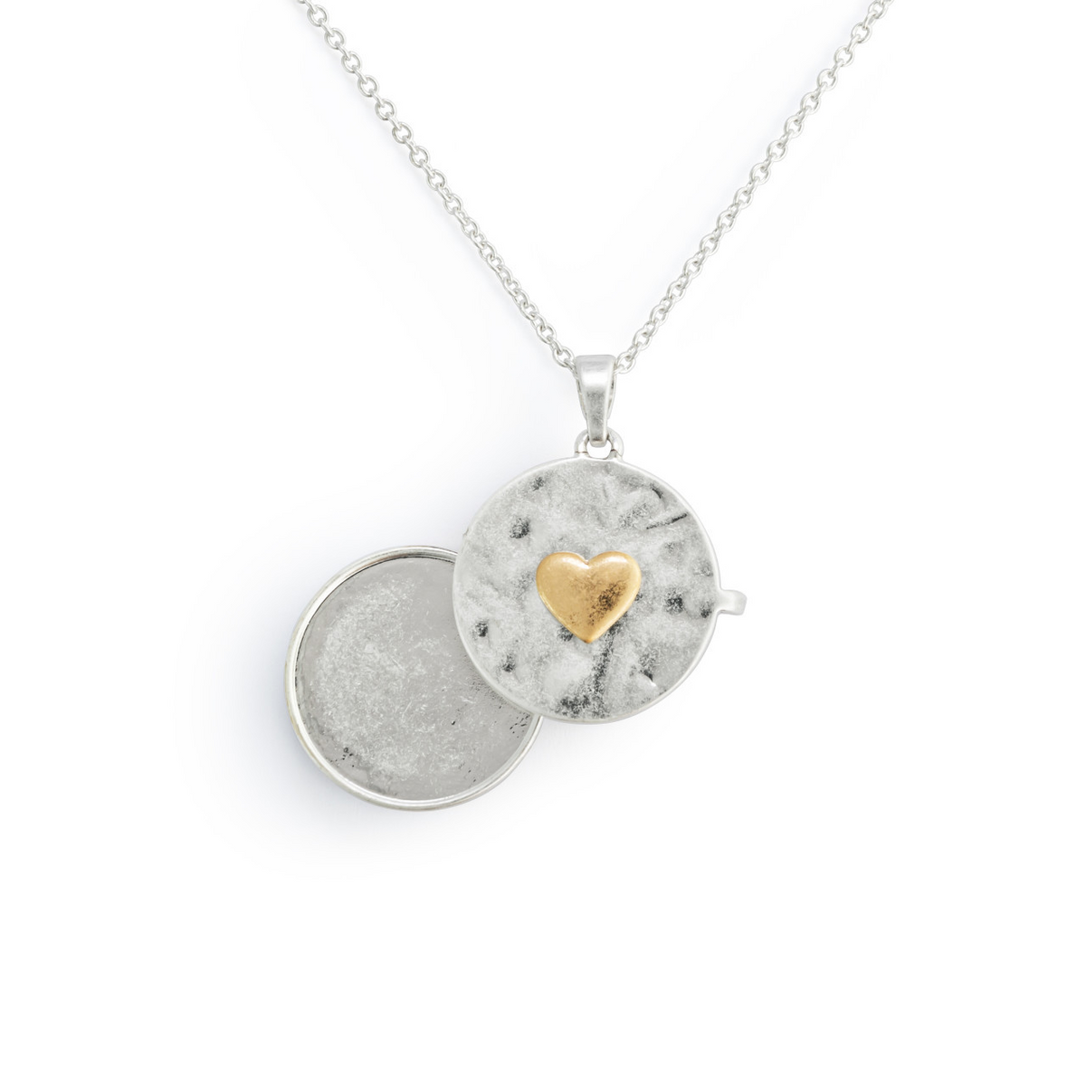Love you Locket Necklace in Silver-Lemons and Limes Boutique