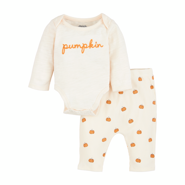 Boy Pumpkin Crawler Set-0-3Mths-Lemons and Limes Boutique