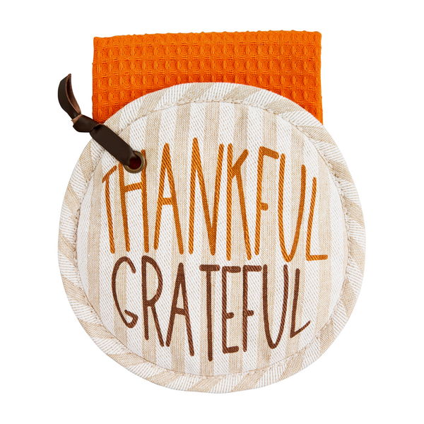Thankful Pot Holder & Towel-Lemons and Limes Boutique