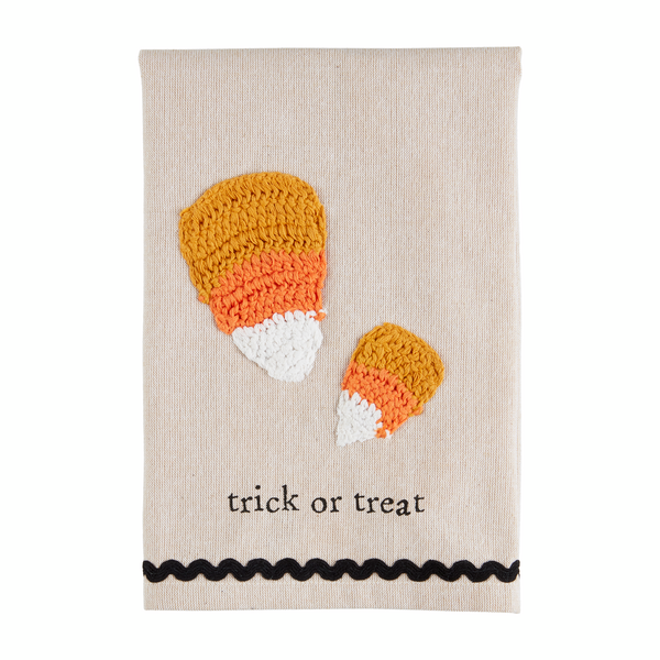 Trick or Treat Crochet Towel by Mudpie--Lemons and Limes Boutique