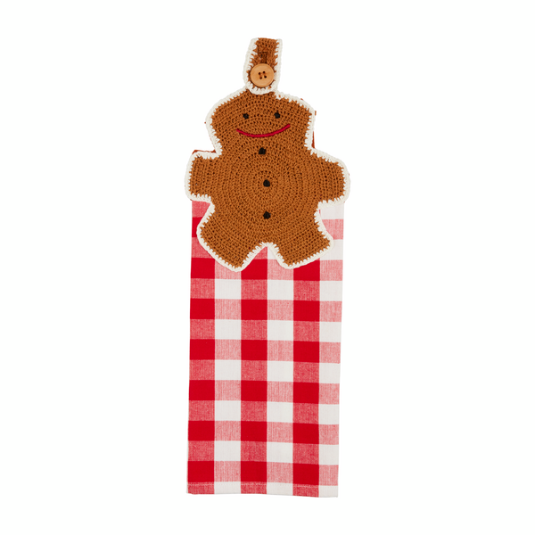 Gingerbread Christmas Hanging Towel--Lemons and Limes Boutique