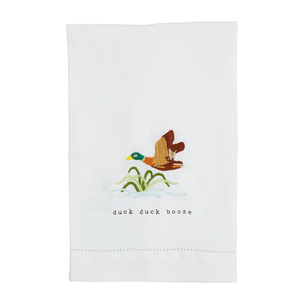 Mallard Icon Embroidered Towel by Mudpie--Lemons and Limes Boutique