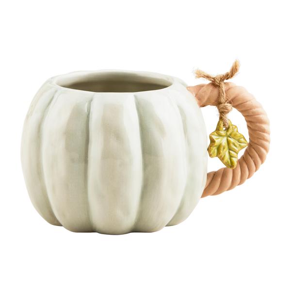Blue Twisted Stem Pumpkin Mug-Lemons and Limes Boutique