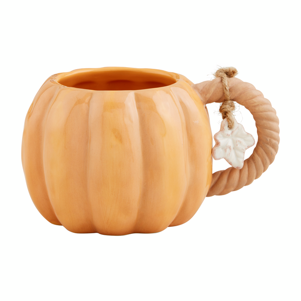 Orange Twisted Stem Pumpkin Mug-Lemons and Limes Boutique