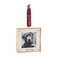 Top Dog Frame Ornament by Mudpie--Lemons and Limes Boutique