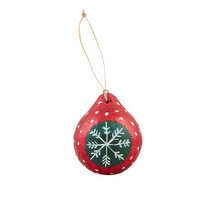 Red Glitter Snowflake Ornament by Mudpie-Lemons and Limes Boutique