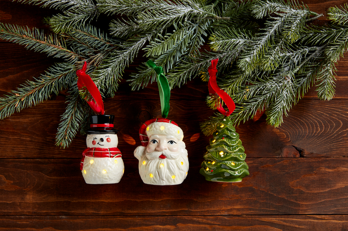 Santa Classic Light-Up Ornament by Mudpie--Lemons and Limes Boutique