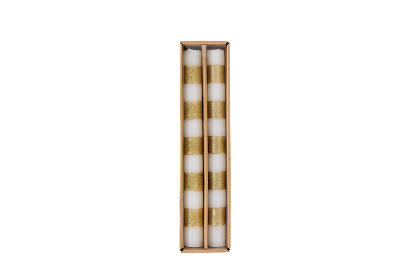 Tree & Stripe Taper Candles--Lemons and Limes Boutique