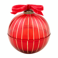 Red Glass Ornament Candle by Mudpie--Lemons and Limes Boutique