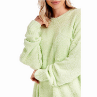 Lime Rome Chenille Sweater by Mudpie--Lemons and Limes Boutique