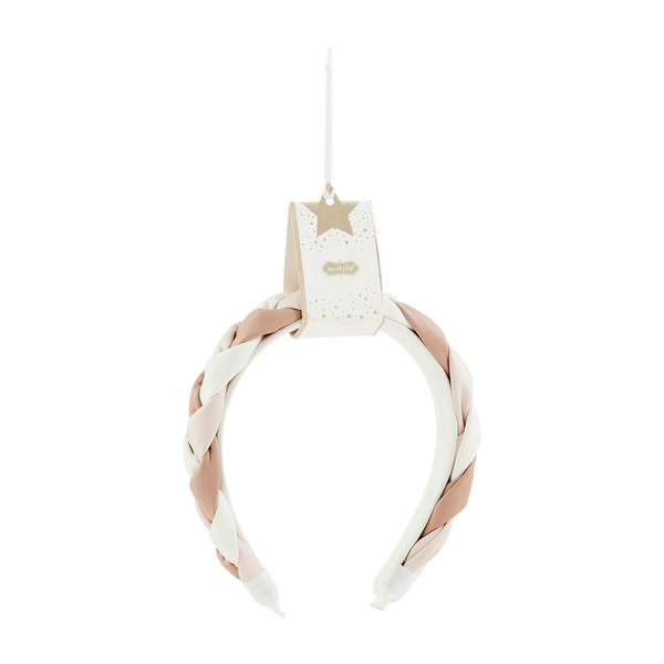 Cream Braided Leather Headband by Mudpie--Lemons and Limes Boutique