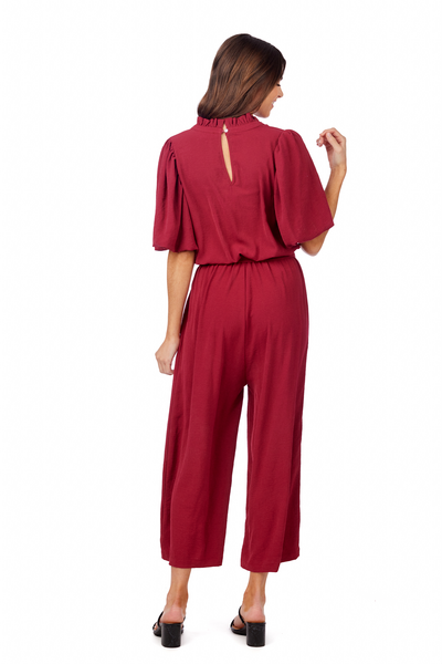 Annalise Jumpsuit in Berry by Mudpie--Lemons and Limes Boutique