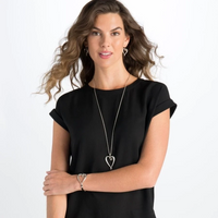 Whimsical Heart Convertible Necklace by Brighton-Lemons and Limes Boutique