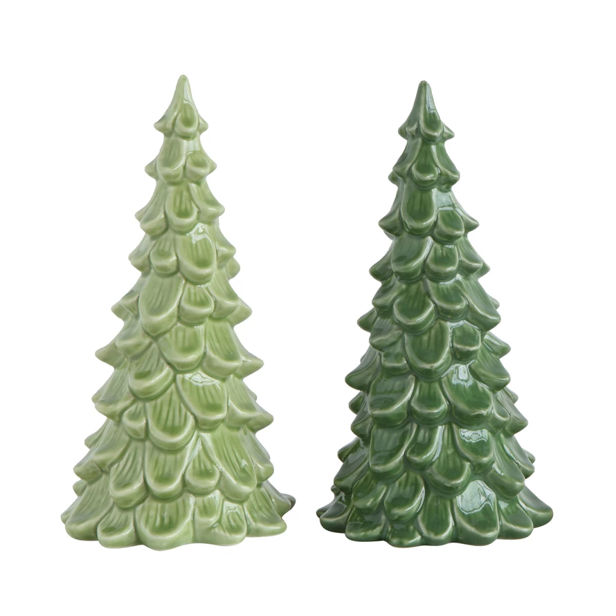 8" Tall Stoneware Tree, 2 Colors-Lemons and Limes Boutique