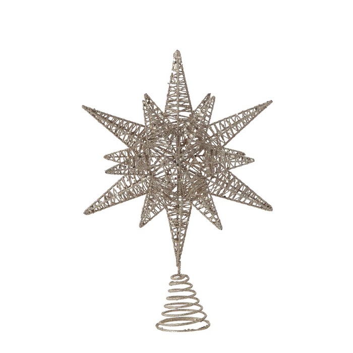 Metal Star Tree Topper with Glitter-Lemons and Limes Boutique