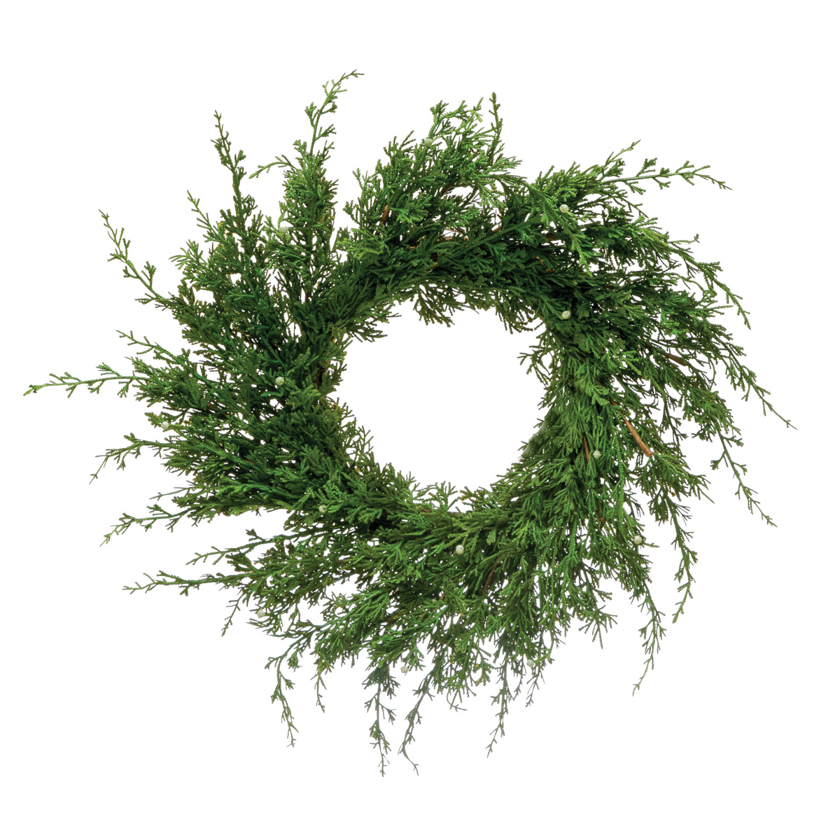 Faux Juniper Wreath-Lemons and Limes Boutique