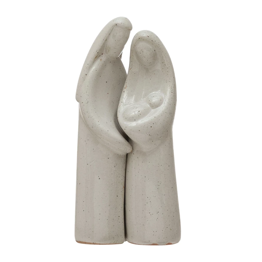 Stoneware Holy Family, Set of 2-Lemons and Limes Boutique