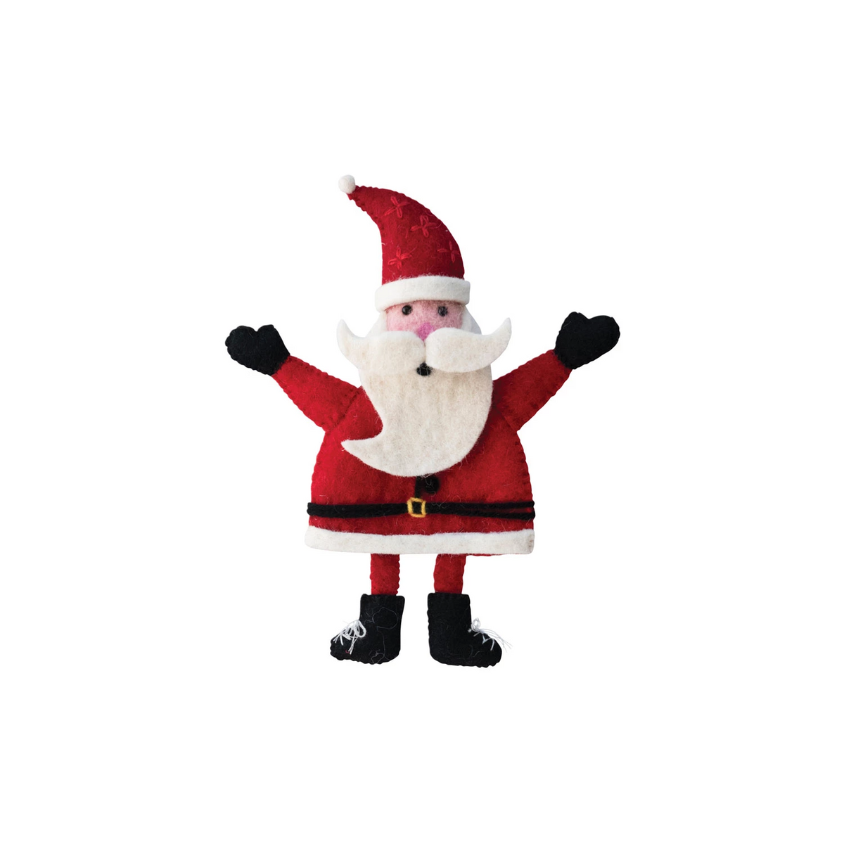 Wool Felt Santa Bottle Topper, Multi Color-Lemons and Limes Boutique