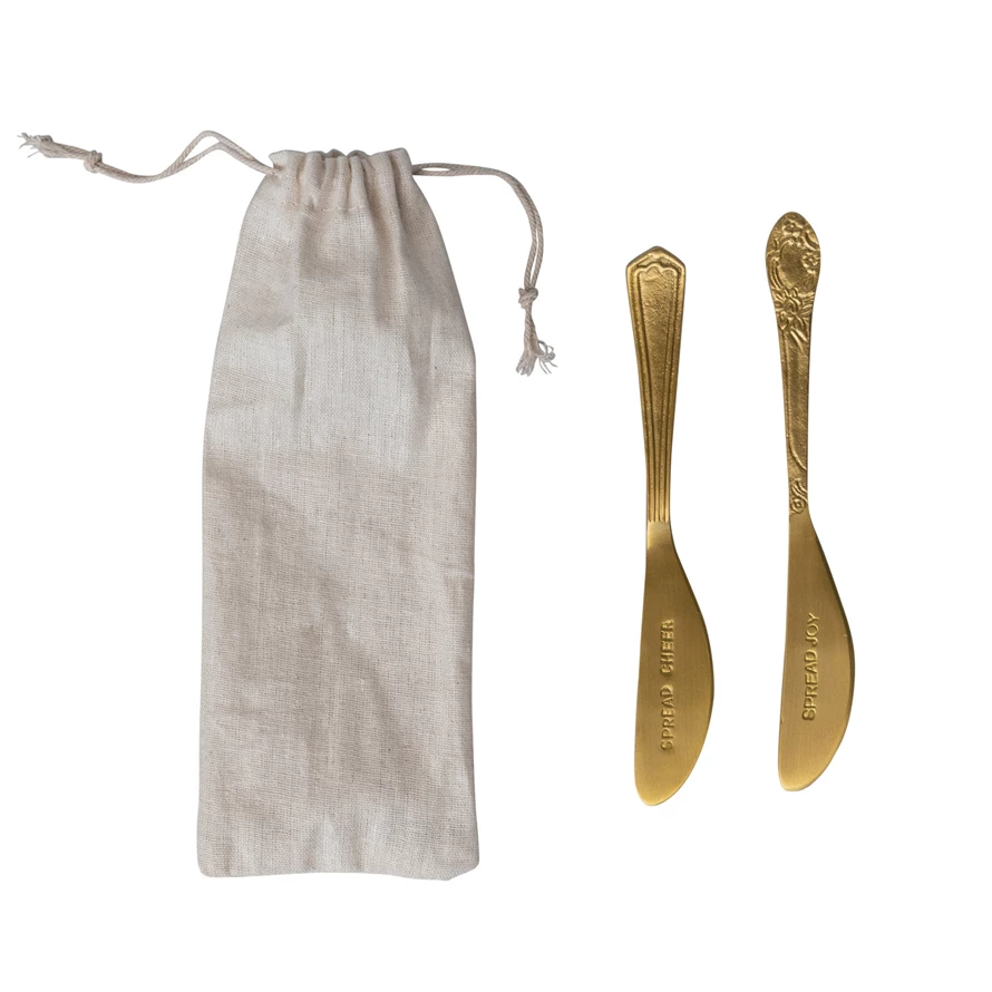 Brass Canapé Knives-Lemons and Limes Boutique