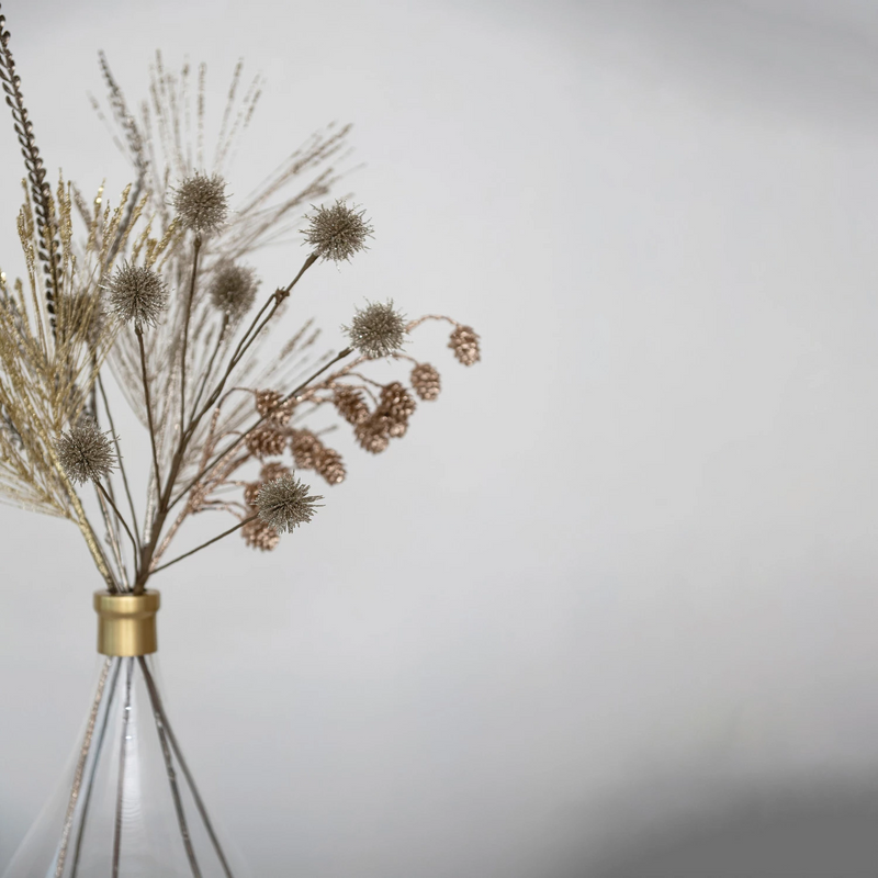 16-1/2"H Faux Berry Pick w/ Jingle Bells, Red & Green-Lemons and Limes Boutique