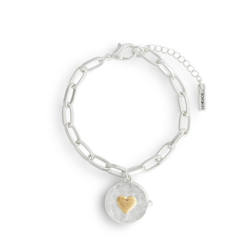 Love you Locket Bracelet in Silver-Lemons and Limes Boutique