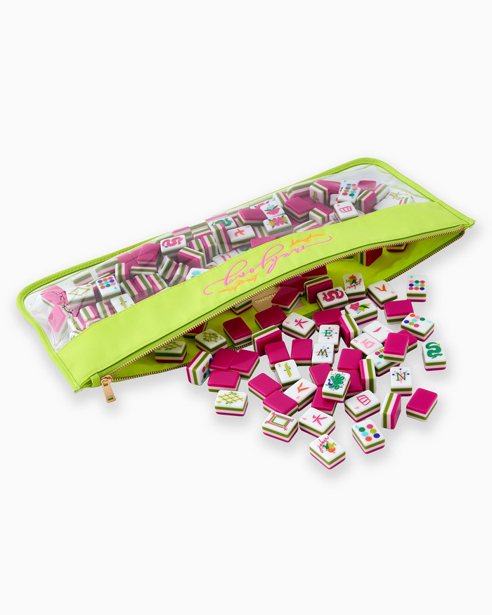 Yellow Mahjong Tile Bag-Lemons and Limes Boutique
