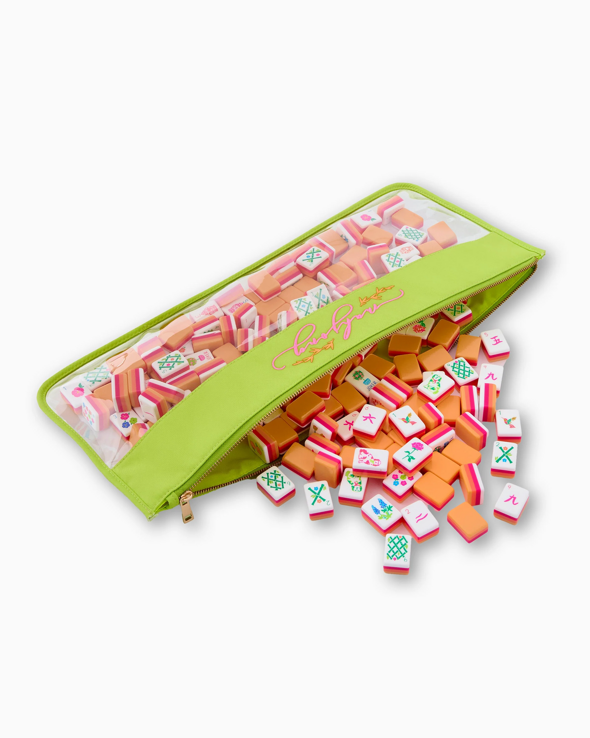 Yellow Mahjong Tile Bag-Lemons and Limes Boutique