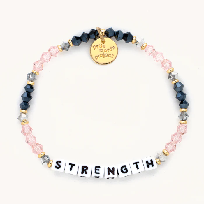 Strength- White Bead (Other Color Variations) - Little Words Project-Lemons and Limes Boutique