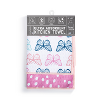 Butterflies Absorbent Reversible Towel-Lemons and Limes Boutique