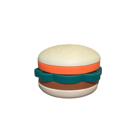 Hamburger Silicone Stacker Teether--Lemons and Limes Boutique