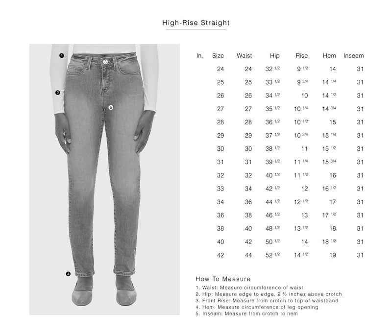 Kate High Rise Straight Jeans in Cool Starry Night-Apparel-Lemons and Limes Boutique