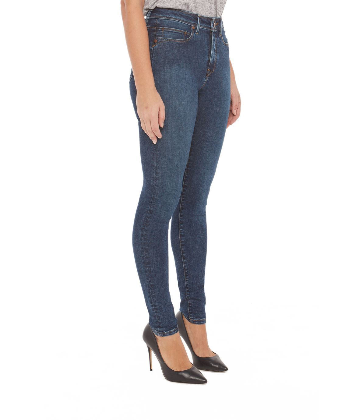Alexa High Rise Skinny Jeans in Cool Starry Night-Apparel-Lemons and Limes Boutique